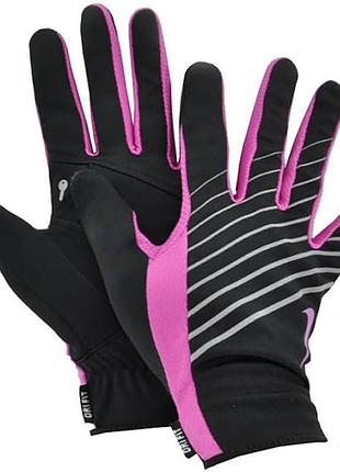 Nike running gloves   женские спортивные-беговые перчатки/рукавички