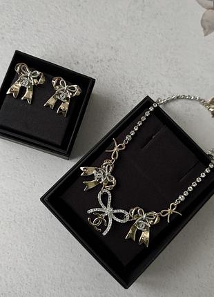 Набір прикрас в стилі нова колекція, бантики, каміння