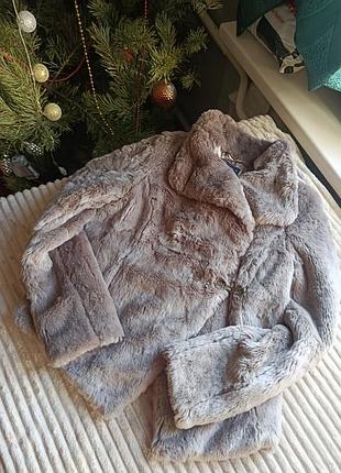 Шуба женская, светлая, размер s-m
