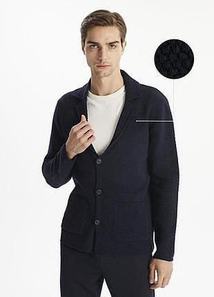 Зимовий чоловічий кардиган lc waikiki/лс вайкікі з визерунками, з кишенями