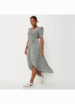 Платье на запах длинное женское