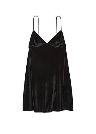 Чорна оксамитова сукня/пеньюар/ одяг для дому/нічнушка  victoria’s secret оригінал розмір s