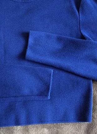 Синій плотний укорочений світер топ, кофточка, джемпер р.м, zara, бангладеш 8