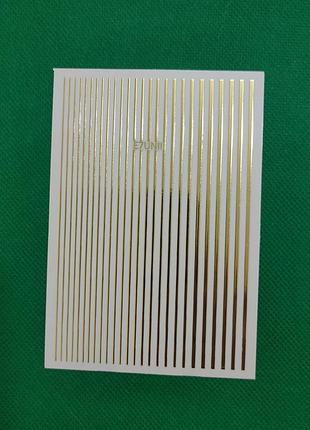 Гибкая лента для дизайна ногтей 8,5*12 см золото 6524