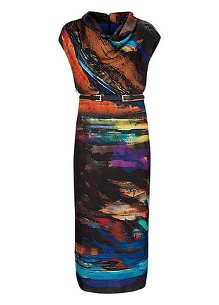 Жіноча різнокольорова сукня міді ted baker