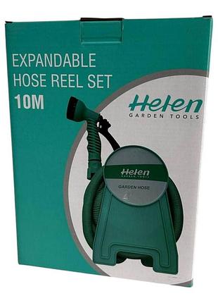Поливочный шланг 10 м с катушкой и распылителем helen hp227