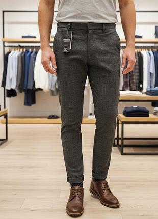 Чоловічі штани primark сірі (xl) віскоза/поліестер