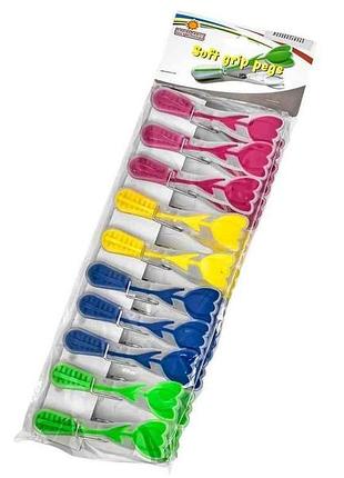 Прищіпки побутові 10шт/уп 8.5*4*2см r89627 тм stenson