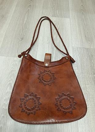 Вінтаж на шкіряна кожна сумка