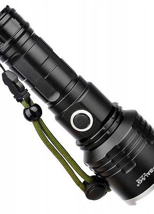 Ручной светильник с мощным лучом x-balog, лед фонарик с зарядкой, карманный тактический фонарик rd-71