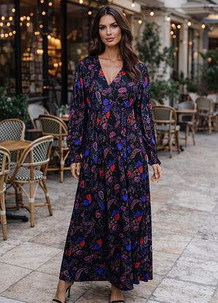 Шикарное платье-макси next с пейсли узором