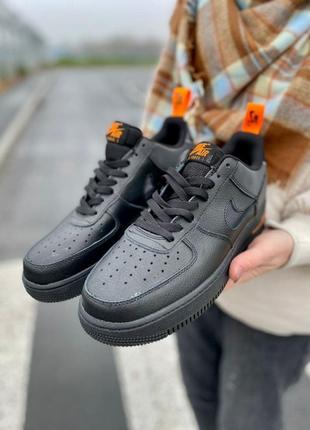 Nike air force 1 black/orange