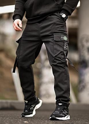 Зимові штани джогери stone black 4 тр6545