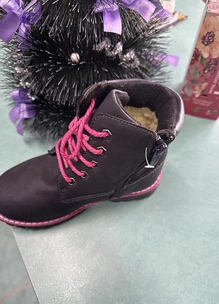 Дитячі утеплені черевички, овчина 2