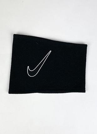 Баф на шию nike флісовий чорний снуд оригінал теплий зимовий спортивний