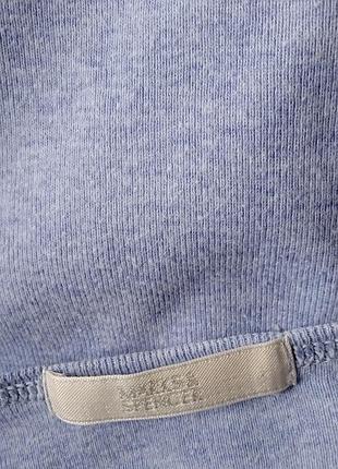 Свитшот натуральный голубого цвета 7