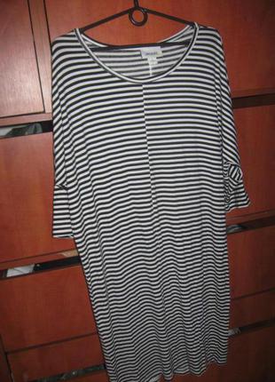 Сукня смужка чорно-біле