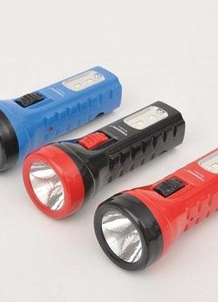 Дворежимний кемпінговий led ліхтар tiross із вбудованим акумулятором та боковою лампою, gp4
