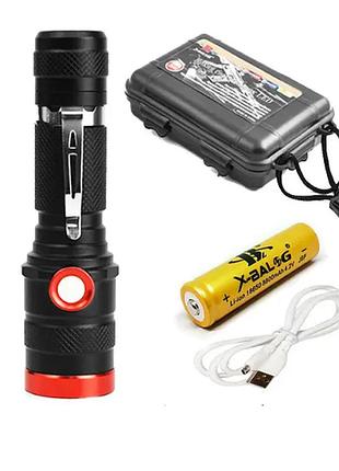 Яркий крепкий карманный фонарик bl-736, надежный ручной тактический ударопрочный фонарь на аккумуляторе, gp24