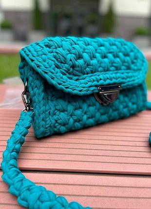 Стильная женская вязаная сумка ручной работы из трикотажной пряжи, качественная летняя сумочка кроссбоди, gp3