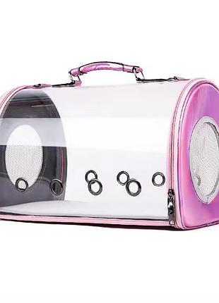 Сумка-переноска для грызунов и котят cosmopet cp-26 (s) маленькая 33х24х26 pink, gp