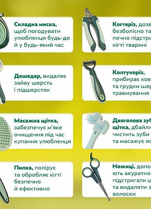 Набор ножниц для стрижки собак и кошек 8 в 1 wy-808 инструменты грумера, gp