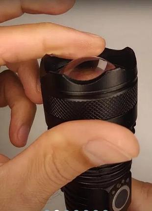 Прочный ручной светодиодный фонарь с usb зарядкой, тактический аккумуляторный фонарик x71 на ремешке, gp9