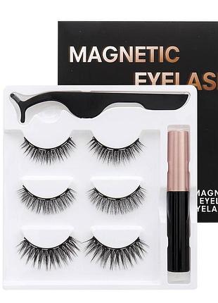 Набір вій на магнітній підводці 3 пари