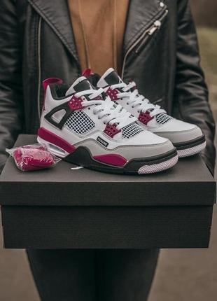 Жіночі кросівки nike air jordan retro 4 pari stain germain