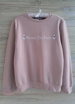 Свитшот с начесом винни пух disney разм s кофта винни