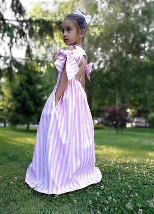Платье для девочки corona.hm "шарм”, розовая полоска