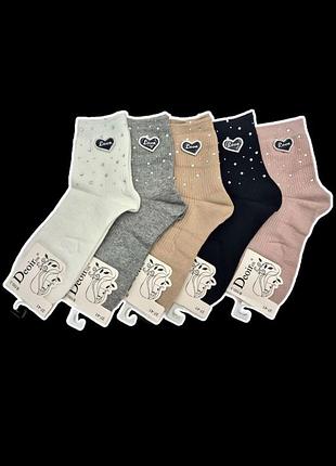 Жіночі шкарпетки deoiros зі стразами "серце love" до дня закоханих