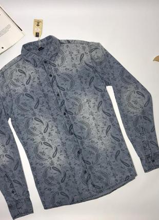 Чоловіча сорочка джинсова, при покупці двох речей знижка