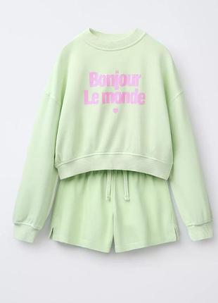 Набір світшот шорти zara 13-14 років