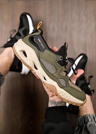 Чоловічі кросівки huarachi   хаки/ чорний дл6603(25 - 00)
