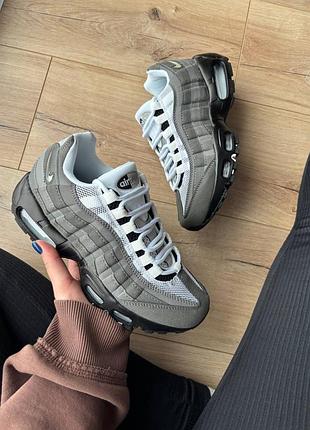 Nike air max 95 dark grey white  арт 0305