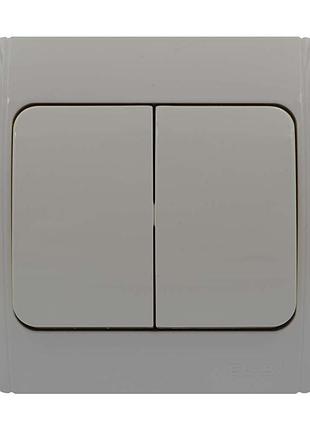 Вимикач el-bi zirve fixline кремовий 2кл