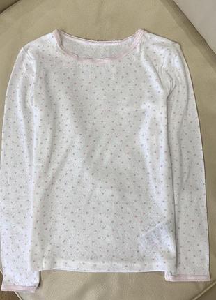 Кофта тонка в вибете сердечко від прімарк 8-9 років ріст 134 на дівчинку нова без бірки дов 47, шир 30, рукав 46