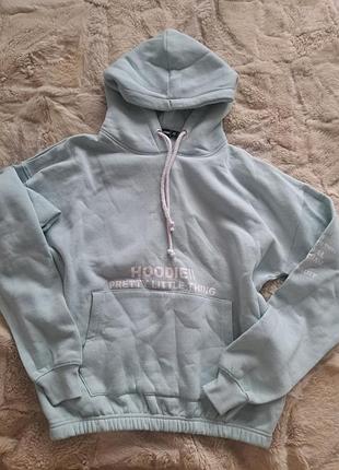Худи с капюшоном мятного цвета prettylittlething one size