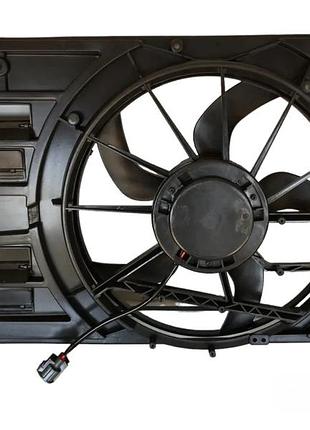 Дифузор радіатора охолодження з мотором і крильчаткою ford fusion 2013-2020 2,0 hybrid ds7z8c607a