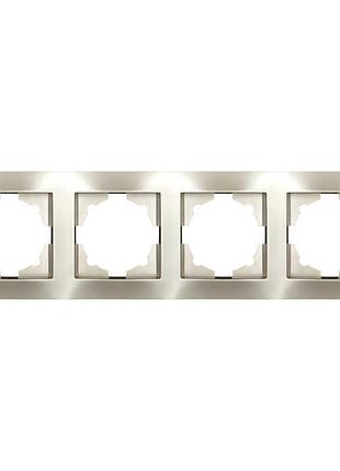 Рамка el-bi vega silverline титан 4-на