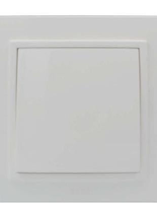 Вимикач el-bi zena білий 1кл з рамкою