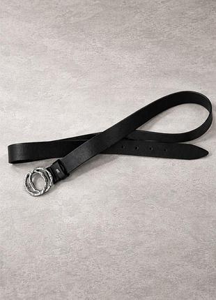 Ремінь чорний 115 см