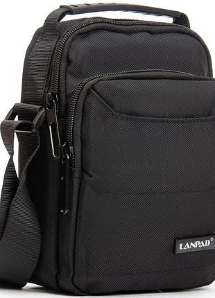 Сумка на плечо lanpad мужская черная