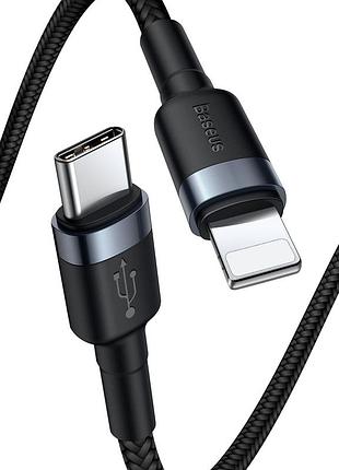 Ve кабель baseus cafule type-c new version to lightning 18w 1м для быстрой зарядки и синхронизации чер n6w_ver 4