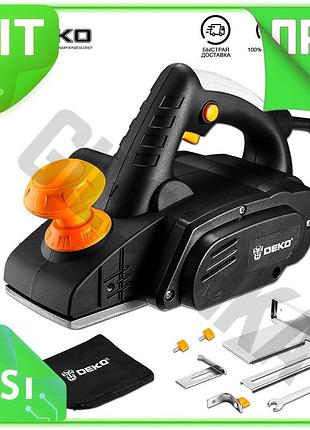 Ve электрический рубанок deko 900w new version черный желтый для ремонта и изготовления мебели деревоо n6w_ver