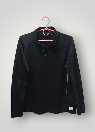 Женская спортивная кофта в отличном состоянии черного цвета