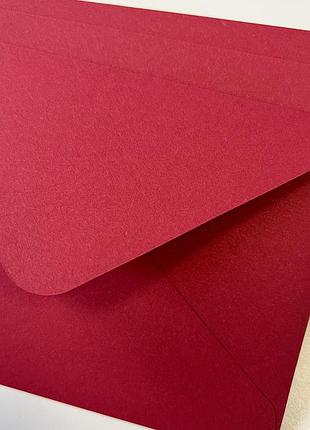 Конверт бордовий (марсала) с6
