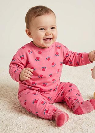 Дитячий костюм lupilu (німеччина) 74-80 см / 6-12 місяців органічна бавовна двонитка