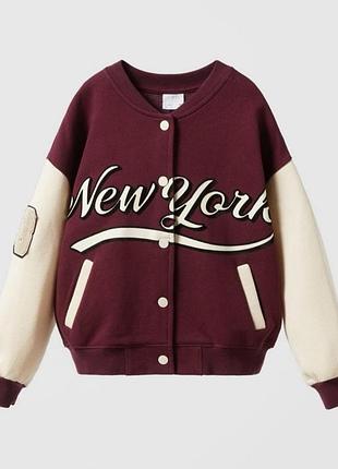 Дуже теплий і стильний бомбер zara на дівчинку 8-10 років.